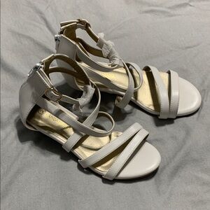 New Elegant White Strappy Sandals